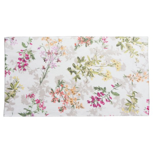 Heren floreel patroon kussensloop (Voorkant-Rechts)