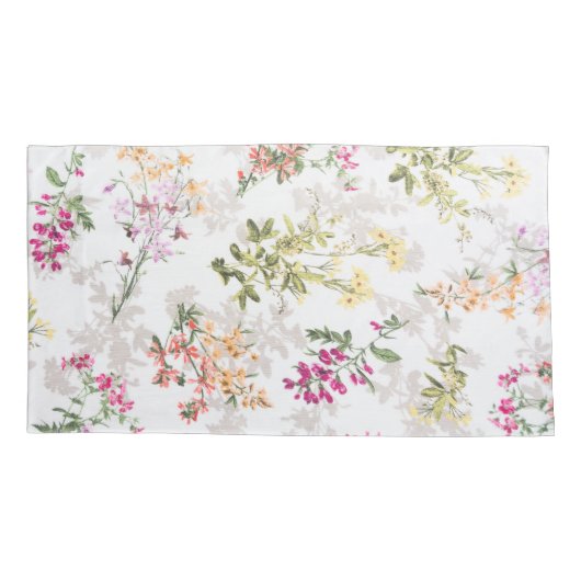 Heren floreel patroon kussensloop (Achterkant-Links)