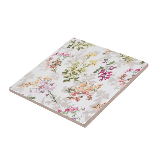 Heren floreel patroon tegeltje (Zijkant)