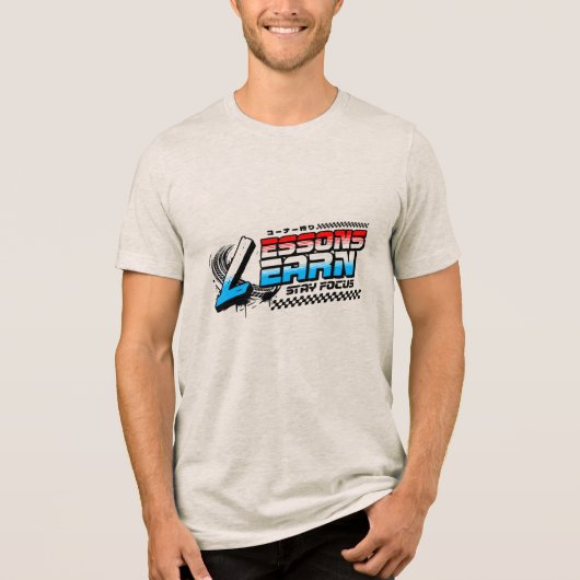 HEREN FOCUS LESSENEN LEARN TRI-BLEND T-SHIRT (Voorkant)