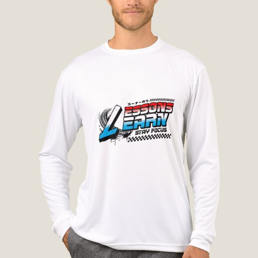 HEREN FOCUS LESSENEN LEER LANG ARM T-SHIRT (Voorkant volledig)