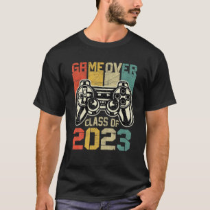 Heren Game Over Klas Van 2023 Gamer Vintage Videog T-shirt
