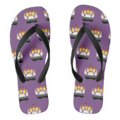 Heren Gay Beer Paw Print Vlag Teenslippers (Voetbed)
