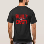 Heren 'Gebouwd om te Leiden' Voor- en Achterkant G T-shirt (Achterkant)
