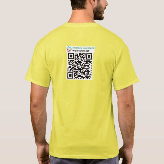 Heren Gele CEO Act T-shirt (Achterkant)