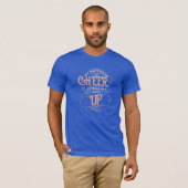 HEREN GELUKSTROOIENDE T-SHIRT MET OPDRUK (Voorkant volledig)