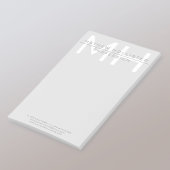 Heren gemerkt, grijs zakelijk post-it® notes