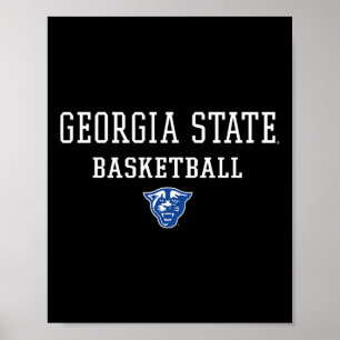Heren Georgia State R Icon Sketll - Panthers  Poster