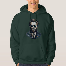 Heren Gezicht Grafische T-shirt Hoodie – Bold Urba