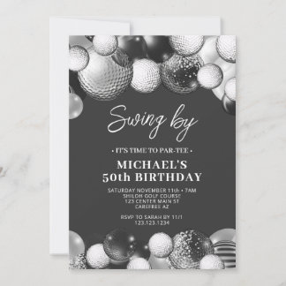 Heren Golf Partee Swing By Verjaardag Kaart