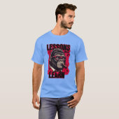 Heren Gorilla Baas Lessen Leren Basic T-Shirt (Voorkant volledig)