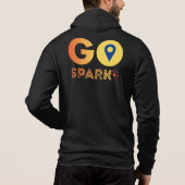 Heren GoSpark ritssluiting Hoodie (Achterkant)