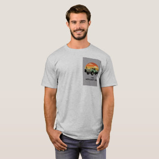 Heren Grijs Avontuur Grafisch Gedrukt T-Shirt
