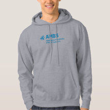 Heren grijs hoodie met AMBS logo