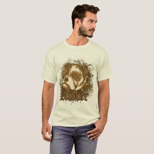 Heren Grunge Hond T-Shirt