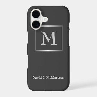 Heren Gunmetal Gray Monogram Executive Case