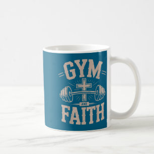 Heren gym geloof fitness christelijke training jes koffiemok