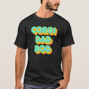 Heren Gym Welsh Corgi Hond Vader Lichaam Huisdier  T-shirt
