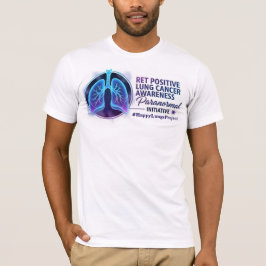Heren Happy Lungs Project Fondsenwervende T-shirt 