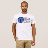 Heren Happy Lungs Project Fondsenwervende T-shirt  (Voorkant volledig)