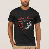 Heren Hell & Heaven-dualiteit T-shirt - gotische s (Voorkant)
