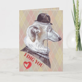 Heren Hond Ik Graaf Voor Jou Feestdagen Kaart