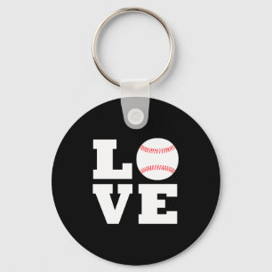 Heren honkbal liefde speler of coach sportteam T S Sleutelhanger