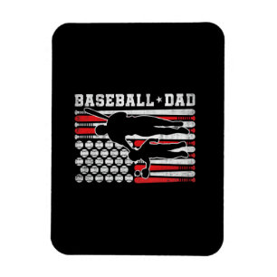 Heren honkbal vader shirt coach slagman werper hon magneet