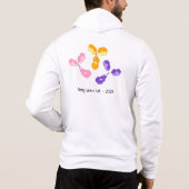 Heren Hoodie - IgG, aangepaste tekst, lichte stoff (Achterkant)