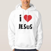 Heren Hoodie Ik hou van Jezus (Voorkant)
