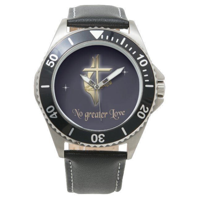 Heren horloges met christelijk thema (Voorkant)