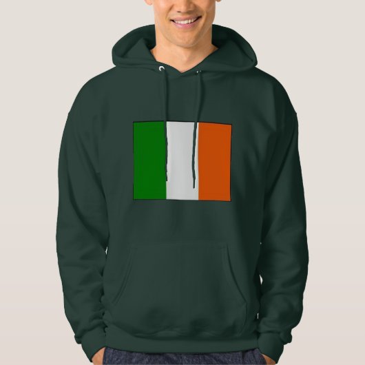 Heren Ierse hoodie trui sweatshirt (Voorkant)