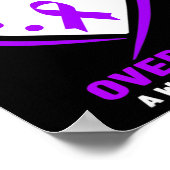 Heren Ik draag paars voor mijn vrouw Overdosis bew Poster (Hoek)