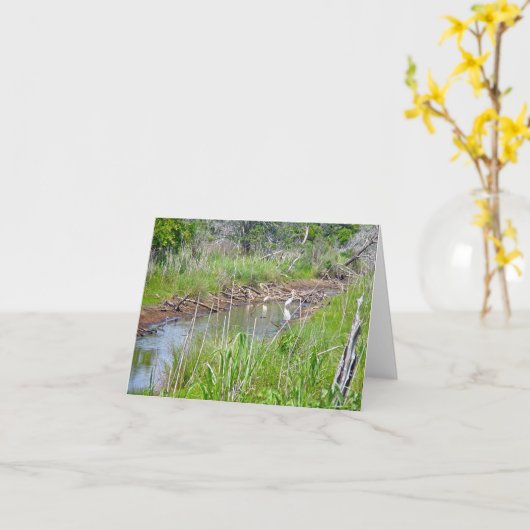 Heren in Tidal Creek OBX Note Kaart (Gele Bloem)