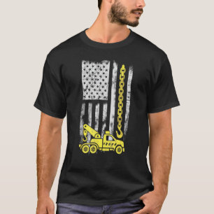 Heren in verweer Yellow Haak Ketting Vlag Amerikaa T-shirt