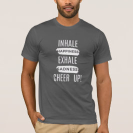 HEREN INHALEREN EN UITHALEN OPBEURENDE JERSEY T-SH T-SHIRT