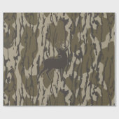 Heren jagen Bottomland Camo Deer Bottomland Camo Cadeaupapier (Vlak)
