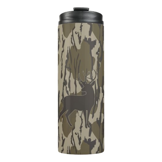Heren jagen Bottomland Camo Deer Bottomland Camo Thermosbeker (Voorkant)