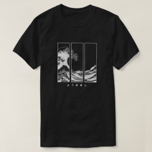 Heren Japanse Golf & Letter Grafische Katoenen T-S T-shirt