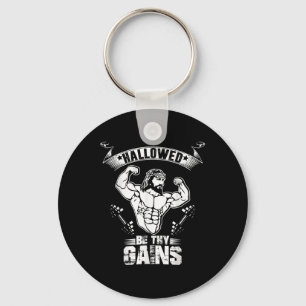 Heren Jesus Bodybuilding T Shirt - Grappige Jesus Sleutelhanger