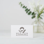Heren Kapsalon Gentleman Scissors Visitekaartje (Staand voorkant)