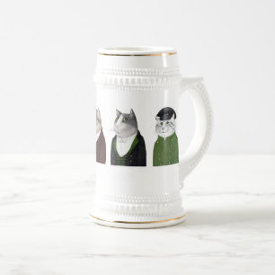 HEREN KATTEN Stein Bierpul