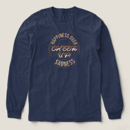 HEREN KIES GELUKKIG OPBEUREN LANGE MOUW TEE Tri-Blend SHIRT