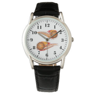 Heren Klassieke Horloge-Basketballen Horloge