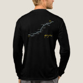 Heren Lange Mouwen Tri-Blend Shirt (Achterkant volledig)