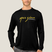Heren Lange Mouwen Tri-Blend Shirt (Voorkant volledig)