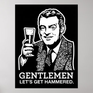 Heren, laten we Hammered Poster halen