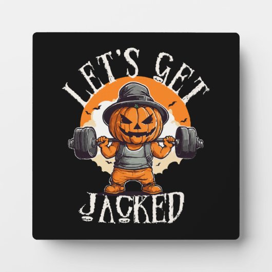 Heren Laten we Jacken Pomp Jack-O-Lantern Grappig Fotoplaat (Voorkant)