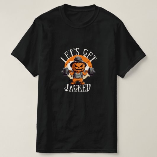 Heren Laten we Jacken Pomp Jack-O-Lantern Grappig T-shirt (Design voorkant)