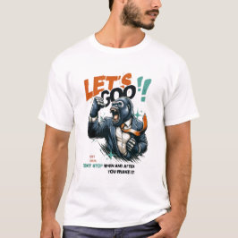 HEREN LET'S GOO LESSEN LEREN BASIS TEE T-SHIRT